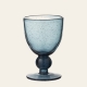 Verre à vin Agine Indigo Blue 25 cl en verre bullé — Lene Bjerre
