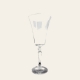 Verre à vin Alex 22,5 cl transparent à pied facetté — Côté Table