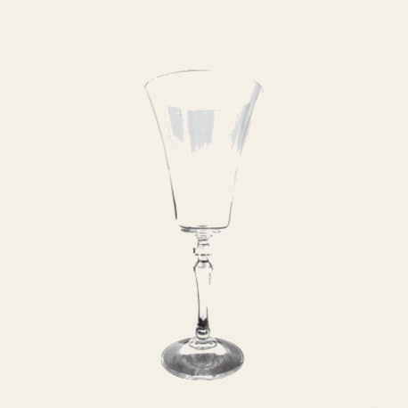 Verre à vin Alex 22,5 cl transparent à pied facetté — Côté Table