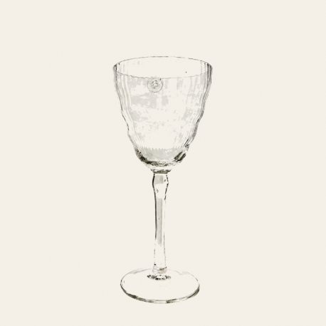 Verre à vin rouge Milena transparent et texturé — Lene Bjerre