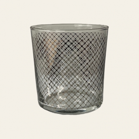 Gobelet Résille 37 cl en verre transparent à décor or — Côté Table
