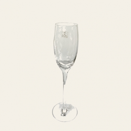 Flûte à champagne transparente 21 cm à pied fin — J-Line