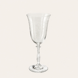 Verre à eau gravé d’arabesques 21,5 cm — Transparent