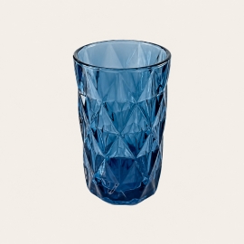 Verre à eau Diamond bleu 12,5 cm