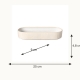  Plat Nótos crème – longueur 25 cm, largeur 9 cm, hauteur 4,8 cm