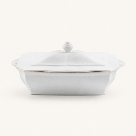 Terrine rectangulaire Impressions blanche 1,85 l – Costa Nova