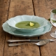 Assiette creuse "Impression" turquoise