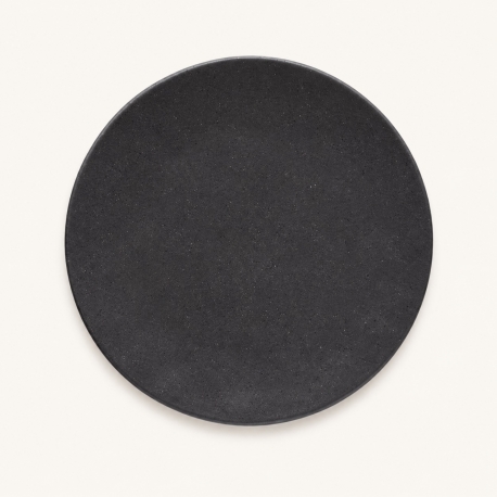 Assiette plate Roda ardoise 28 cm en grès fin – vue de dessus