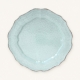  Assiette plate Impressions turquoise, diamètre 29,4 cm.