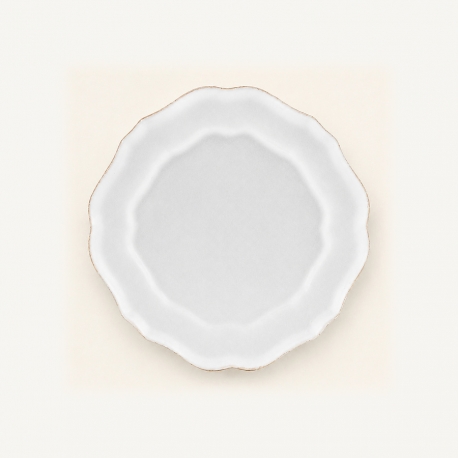 Assiette à dessert  "Impression" Blanche