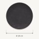 Dimensions de l’assiette plate Roda ardoise – diamètre 28 cm