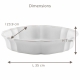 Dimensions du plat ovale Impressions : 35 × 23,9 × H 7 cm