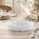 rand plat ovale Impressions blanc 35 cm Costa Nova – produit seul