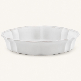 Grand plat ovale à four Impressions blanc 35 cm – Costa Nova