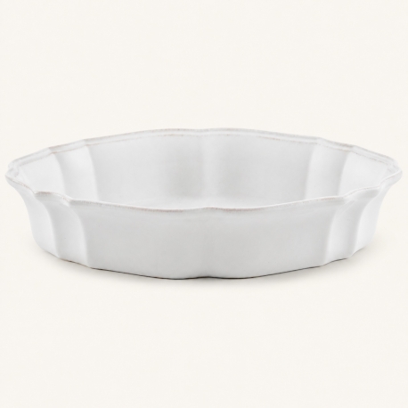 rand plat ovale Impressions blanc 35 cm Costa Nova – produit seul
