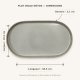  Dimensions confirmées du plat ovale Nótos Costa Nova.
