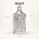 Dimensions de la carafe Cristel Lene Bjerre : hauteur 28 cm et largeur 8,5 cm