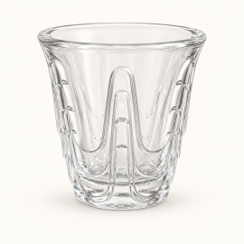 Tasse à café Aura en verre pressé transparent La Rochère