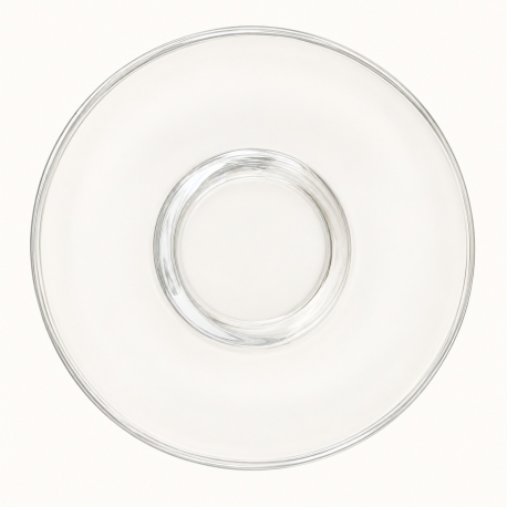 Tasse à café Aura en verre pressé transparent La Rochère