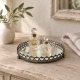 Plateau rond 18 cm en miroir - "Chic Antique"