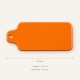 Planche Quail, coloris orange, longueur 20 cm, largeur 9,5 cm et épaisseur 0,5 cm.
