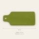Planche Quail, coloris vert, longueur 20 cm, largeur 9,5 cm et épaisseur 0,5 cm.