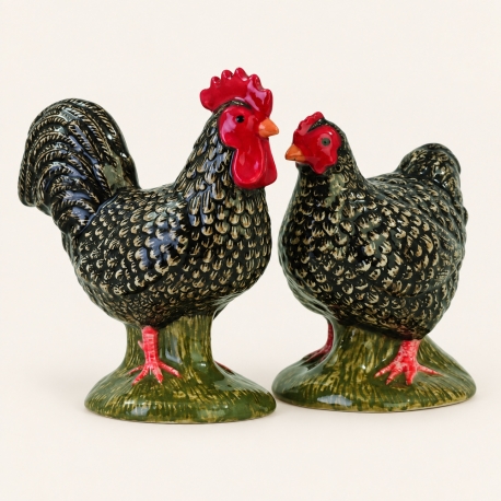Oiseaux Marans - sel/poivre