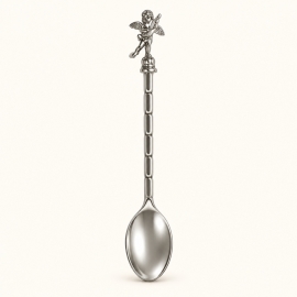 Petite cuillère argentée "Anges" 12 cm