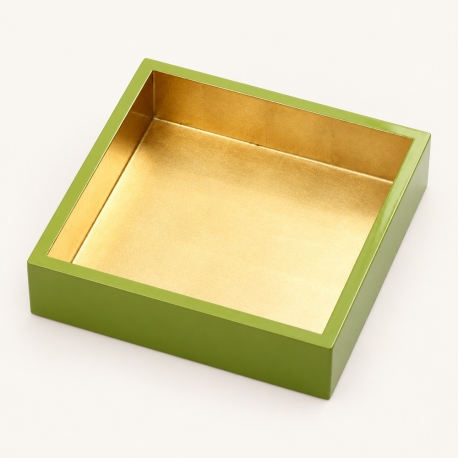 Porte serviette - vert laqué-19,5cm x 5,59cm