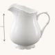 Pot à lait Provence Chic Antique en porcelaine blanche sur fond clair