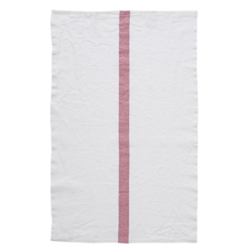 doudou blanc rayé rose